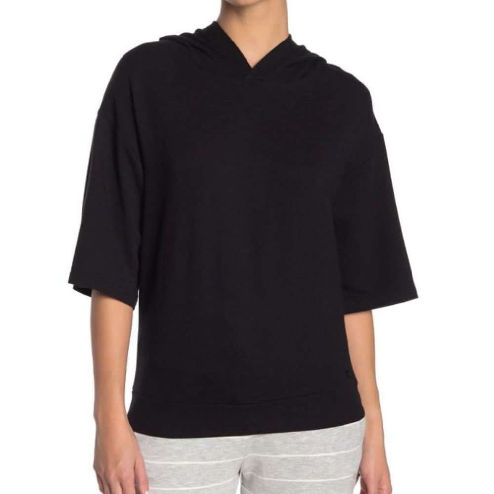 Joe's Jeans Crop Hoodie in Black